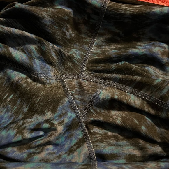 Beyond The Bump By Beyond Yoga Maternity Leggings Blue Black Women's Medium - Picture 5 of 9